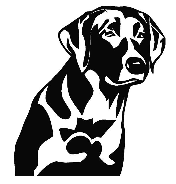 Lab Head & Neck Decal - Click Image to Close