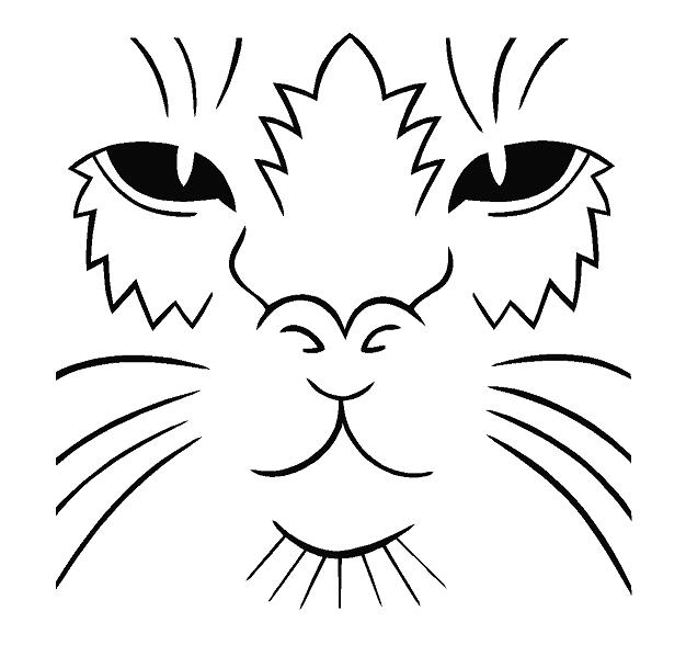 Cat Face Decal - Click Image to Close