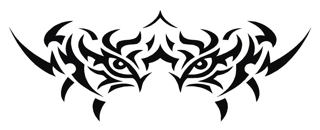 Leopard Eyes Tribal Decal - Click Image to Close