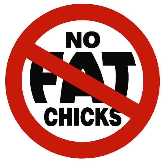 No Fat Chicks Decal larger image