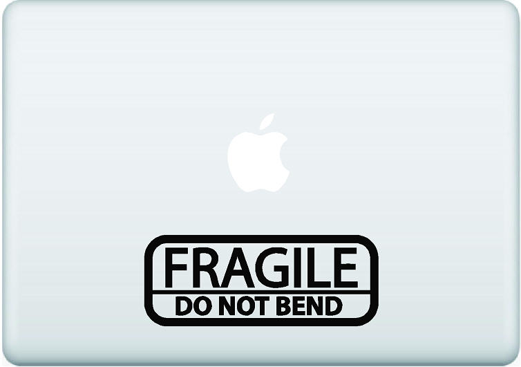 Fragile Do Not Bend Decal
