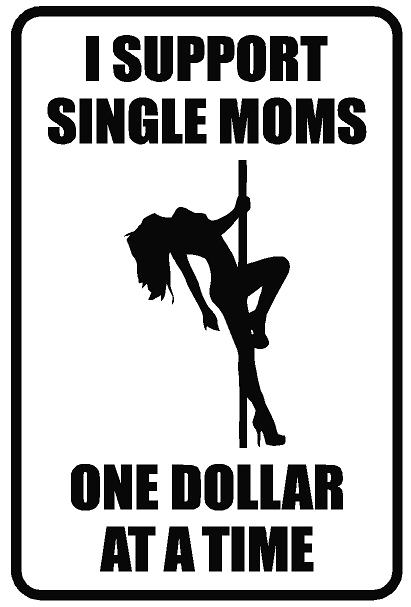 Support Single Moms Decal