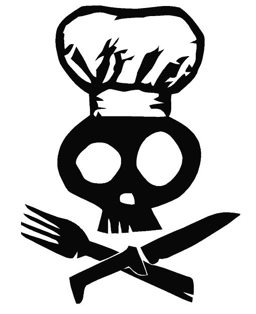 Chef Skull Decal