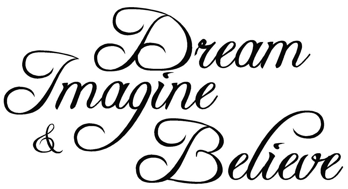Dream, Imagine, Believe Wall Decal