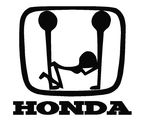 Honda Threesome Decal