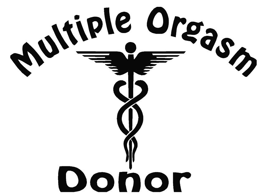 Multiple Orgasm Donor Decal