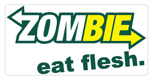 Zombie, Eat Flesh Decal