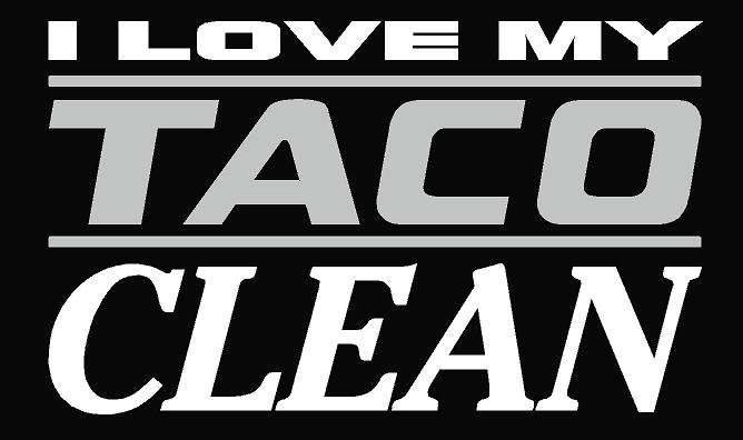 I Love My Taco Clean Decal