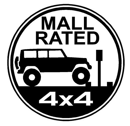 Mall Rated Jeep Decal