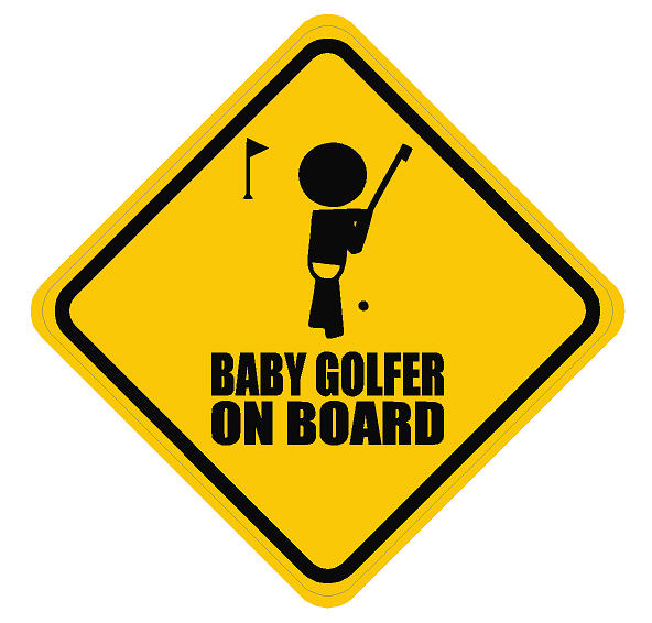 Baby On Board - Golfer