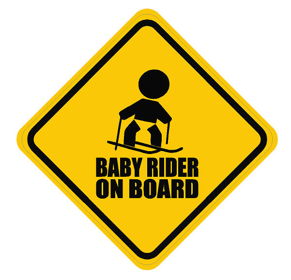 Baby On Board - Skier - Click Image to Close