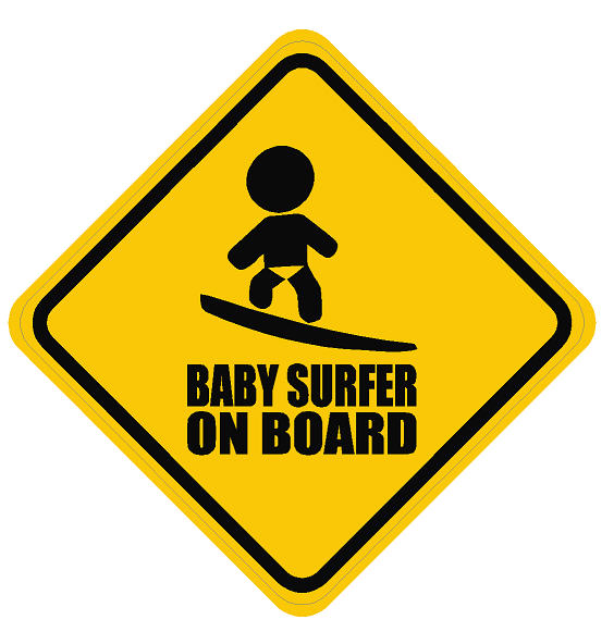 Baby On Board - Surfer