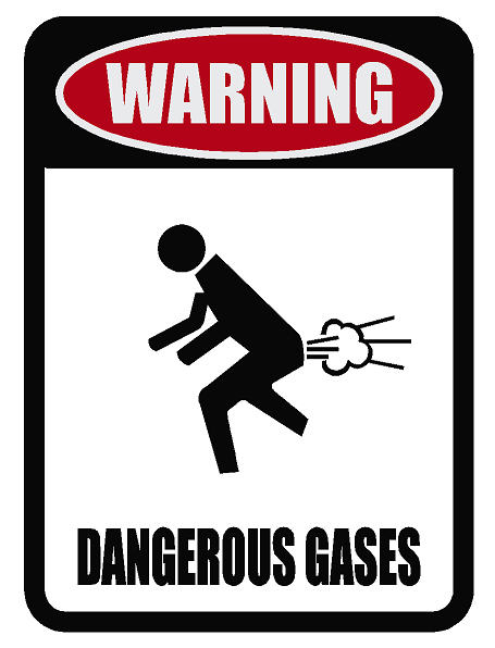 Dangerous Gases Sign Decal