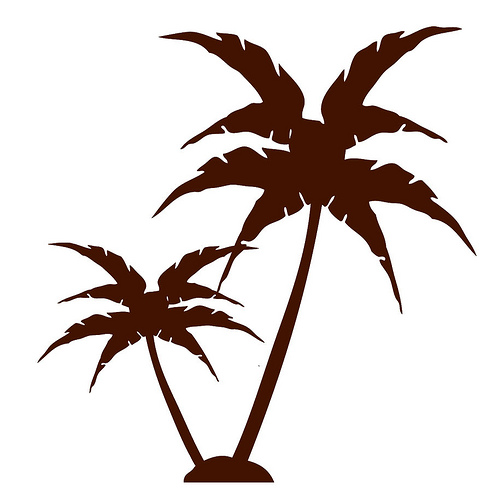 Palm Trees Wall Decal - Click Image to Close