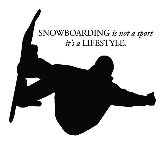 Snowboarding Is A Lifestyle Wall Decal